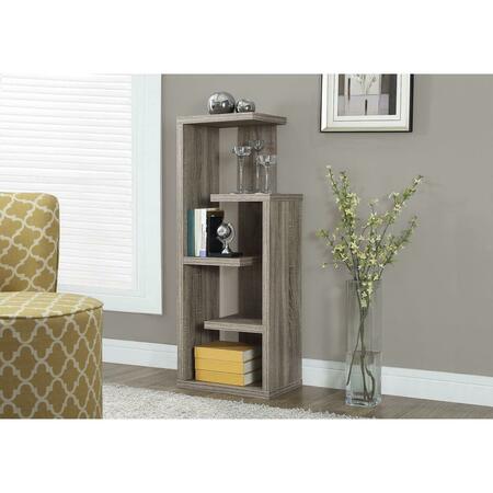 GFANCY FIXTURES 48 in. Dark Taupe Accent Display Unit Bookcase GF3092622